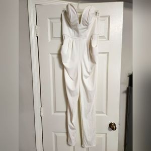 Stapless White Jumpsuit